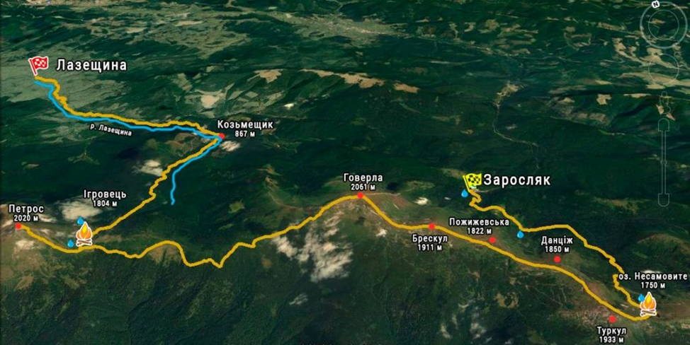 Популярні маршрути на Говерлу